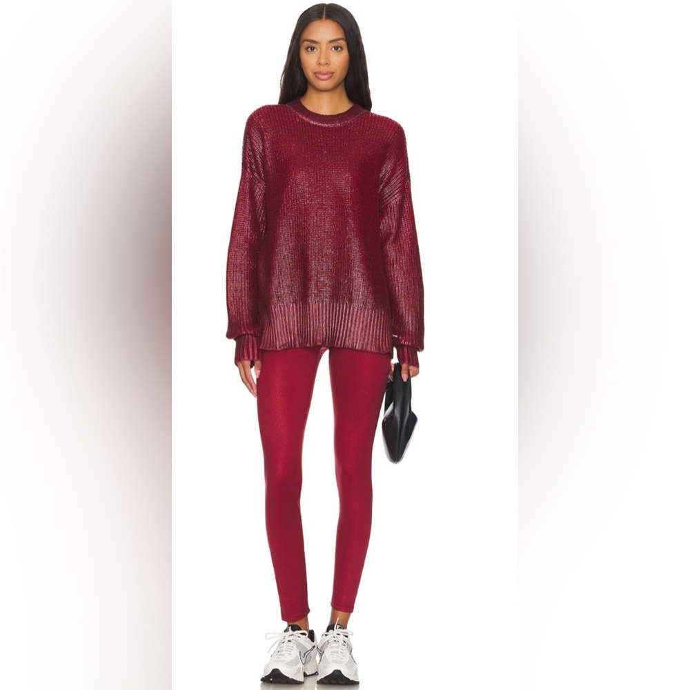 BEACH RIOT CALLIE SWEATER Burgundy Anthro Size M